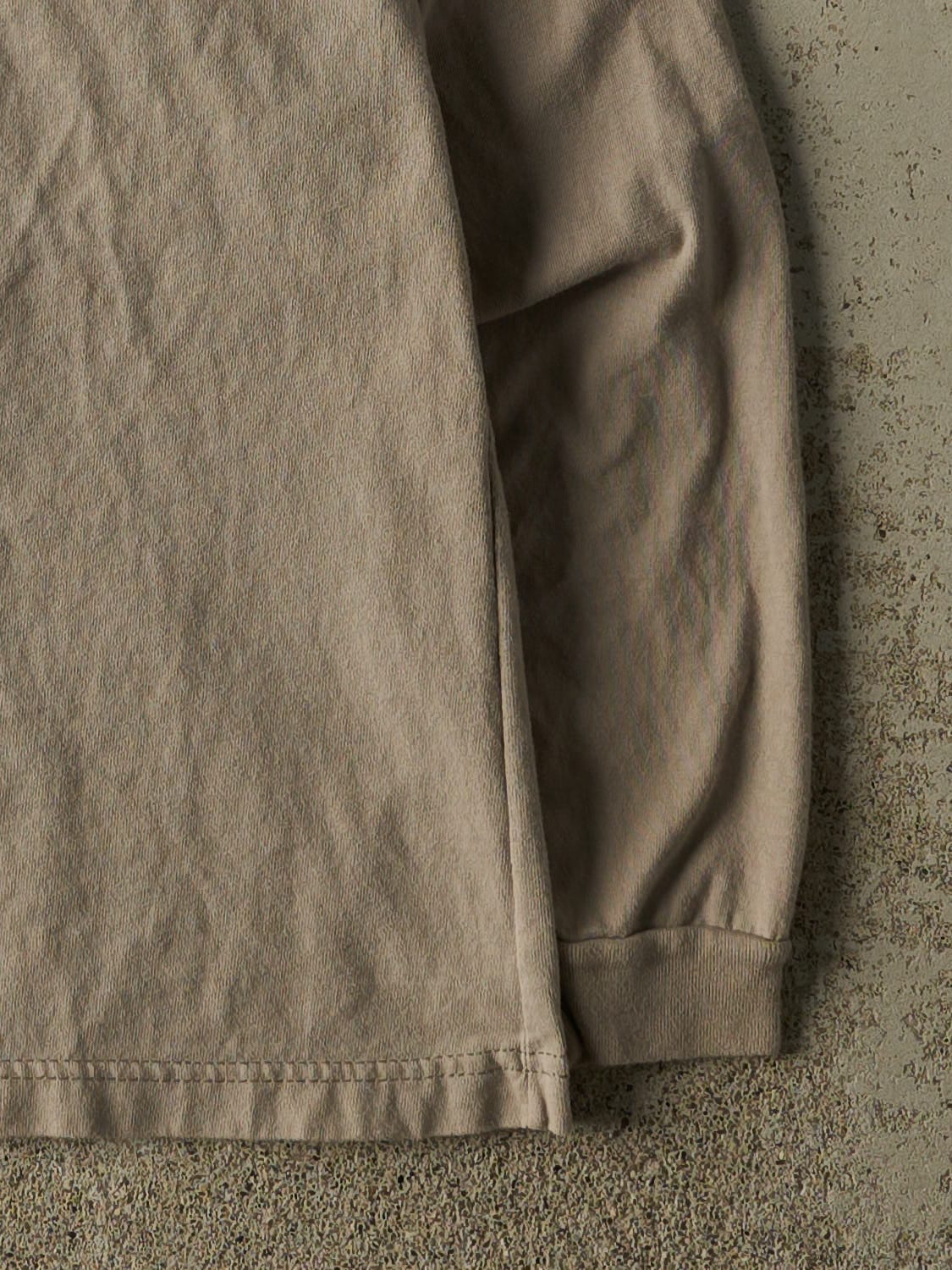 Vintage 90s Beige Harley Davidson Embroidered Long Sleeve (M/L)