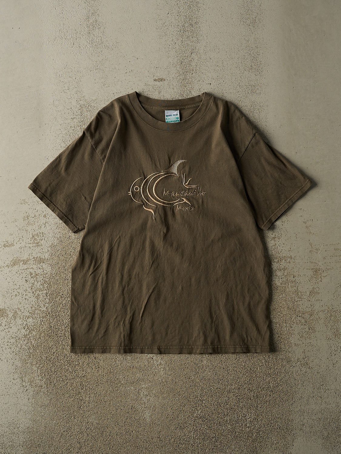 Vintage 90s Green Manzanillo Mexico Tee (M/L)