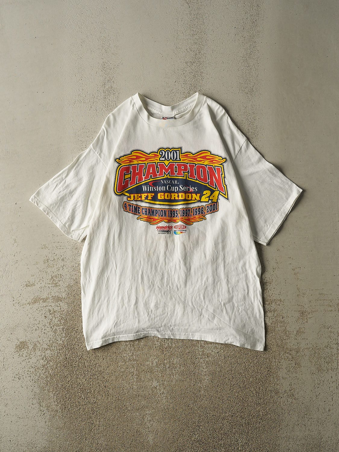 Vintage 01' White Jeff Gordon Winston Cup Champion Tee (XL)