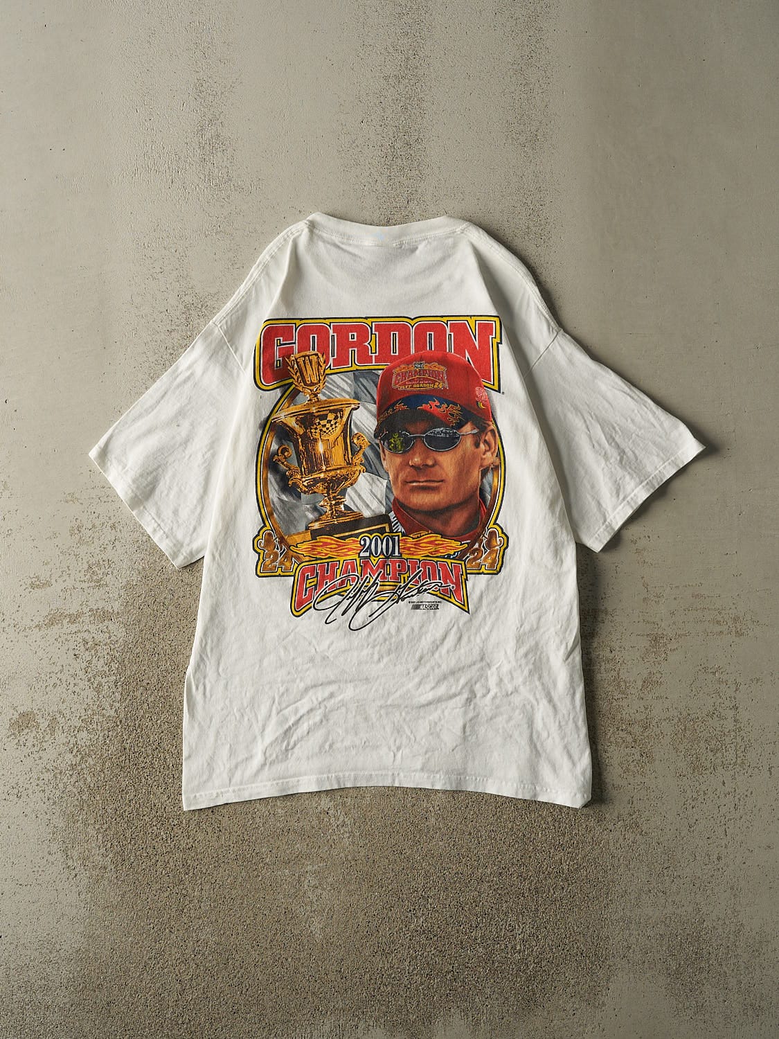 Vintage 01' White Jeff Gordon Winston Cup Champion Tee (XL)