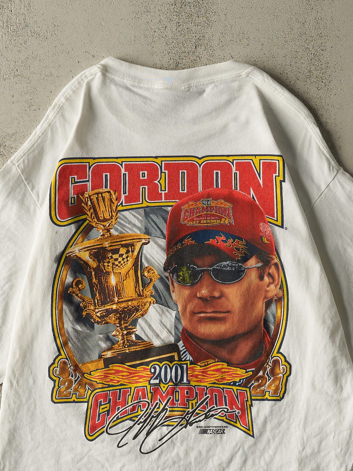 Vintage 01' White Jeff Gordon Winston Cup Champion Tee (XL)