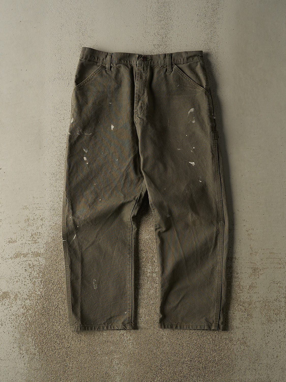Vintage 90s Green Rustler Carpenter Pants (33x28)