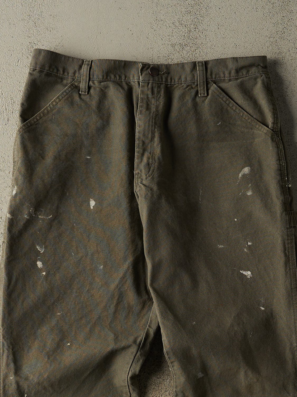 Vintage 90s Green Rustler Carpenter Pants (33x28)