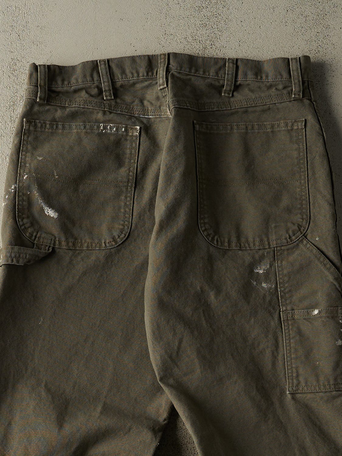 Vintage 90s Green Rustler Carpenter Pants (33x28)