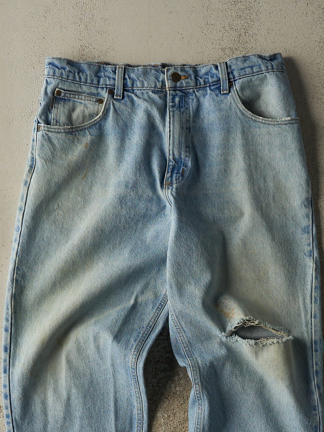 Vintage 90s Light Wash Carhartt Jeans (33x29)