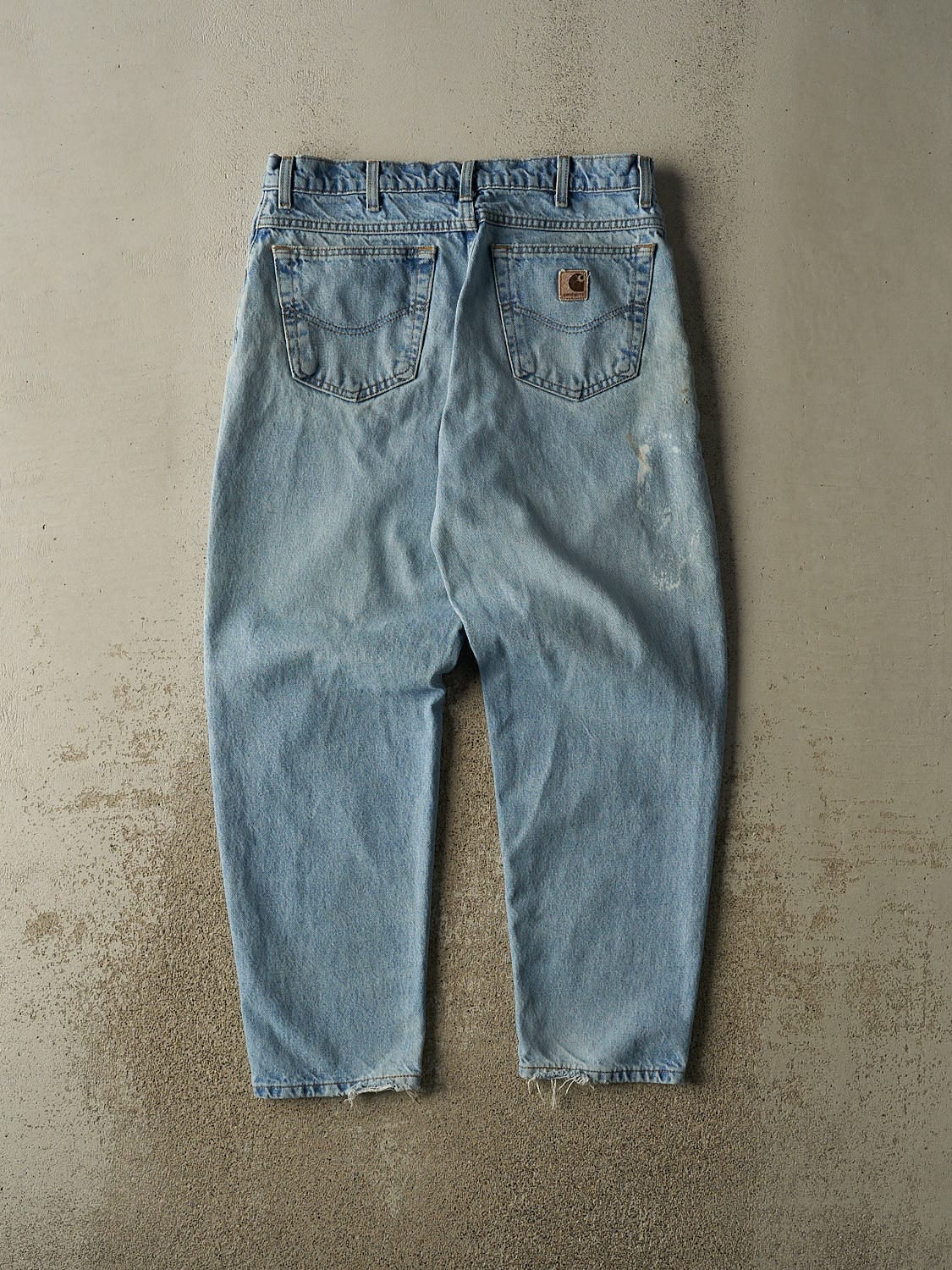 Vintage 90s Light Wash Carhartt Jeans (33x29)