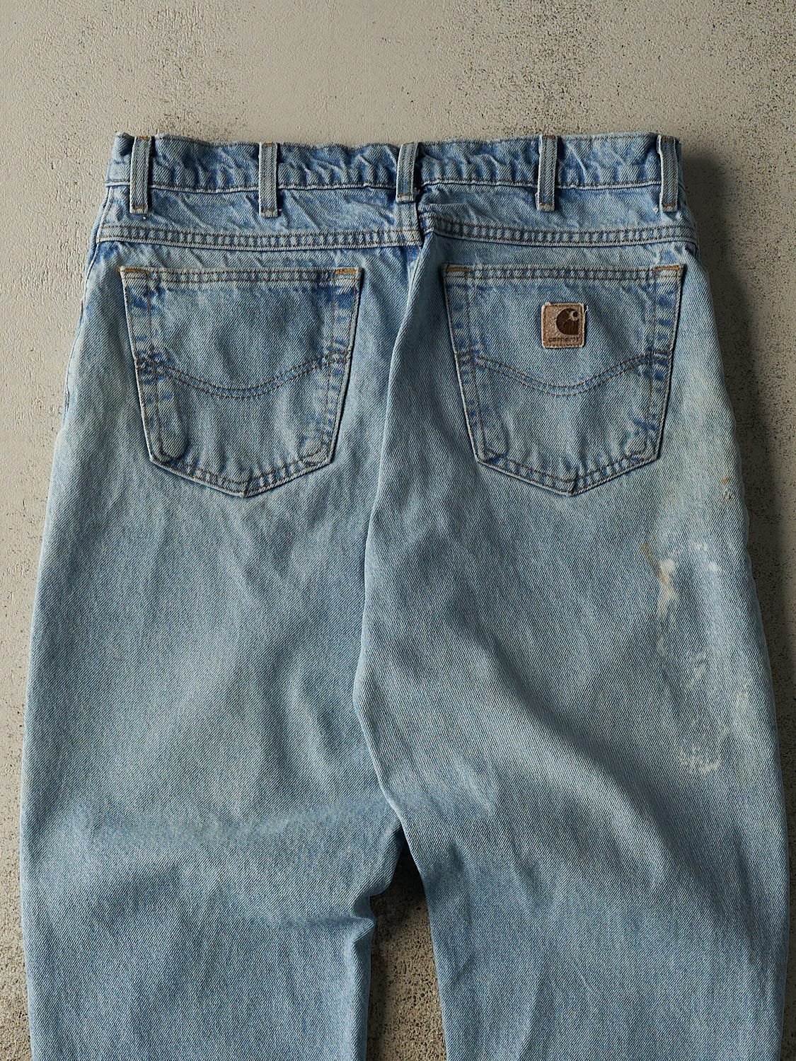 Vintage 90s Light Wash Carhartt Jeans (33x29)