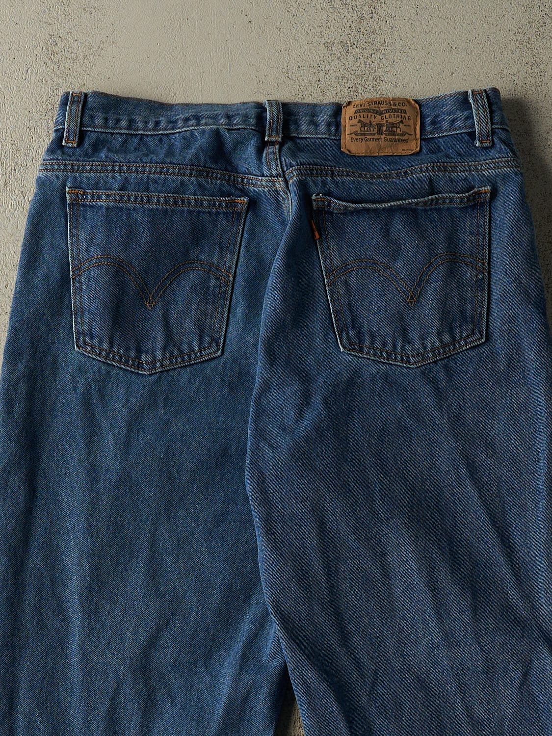 Vintage 80s Dark Wash Levi's Orange Tab Jeans (32x28)
