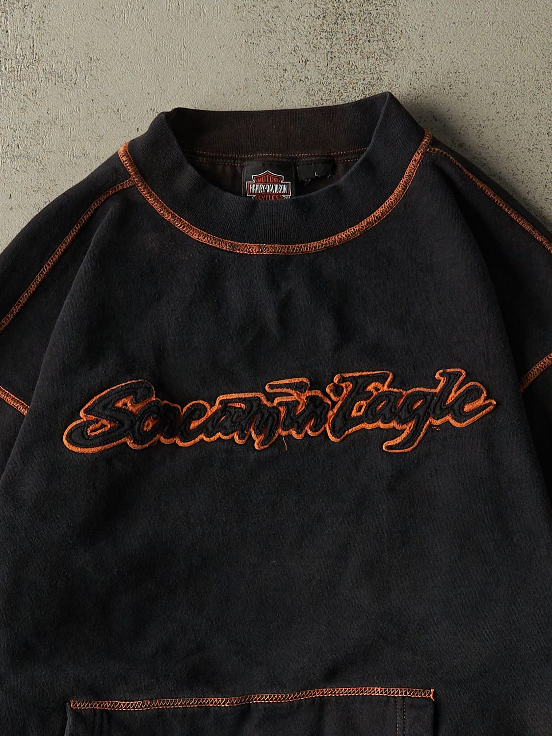 Vintage Y2K Black Harley Davidson Screamin' Eagle Crewneck (L)