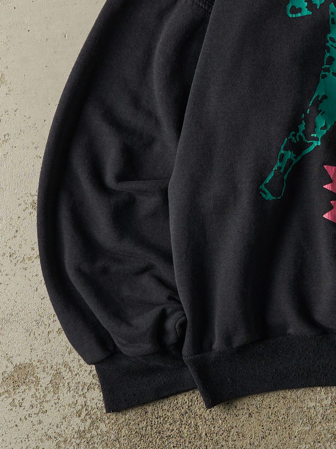 Vintage 91' Faded Black Slo-Pitch National Crewneck (XL)