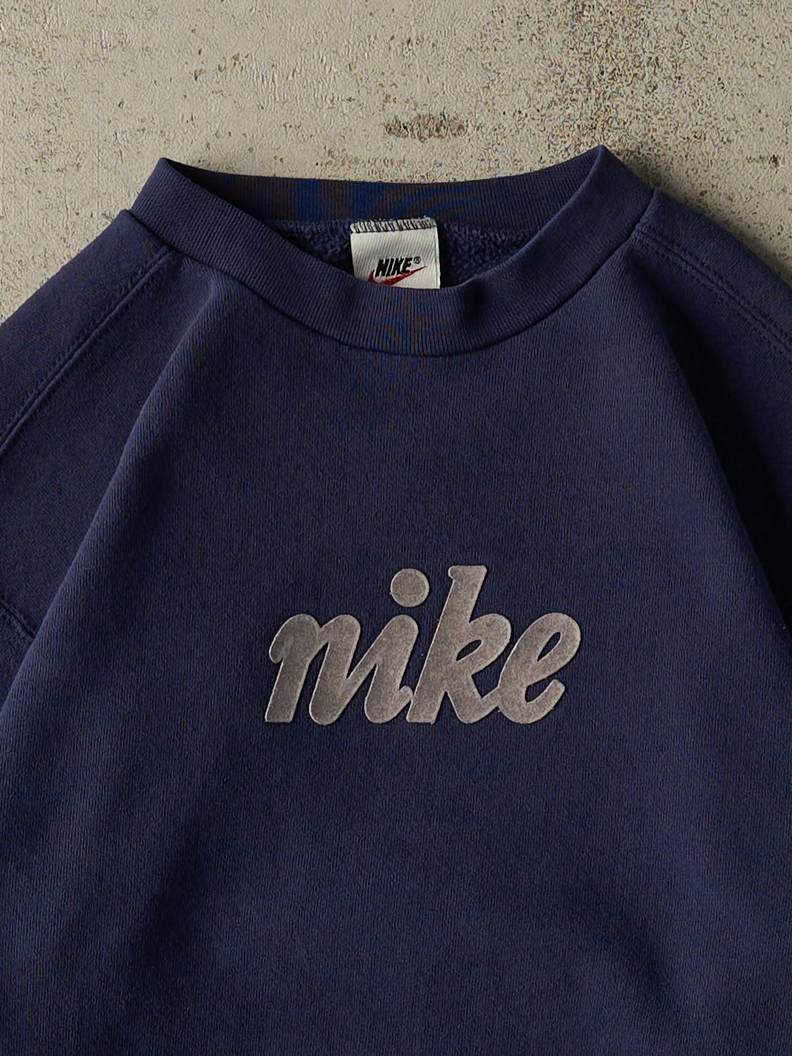 Vintage 90s Navy Blue Nike Crewneck (XS/S)
