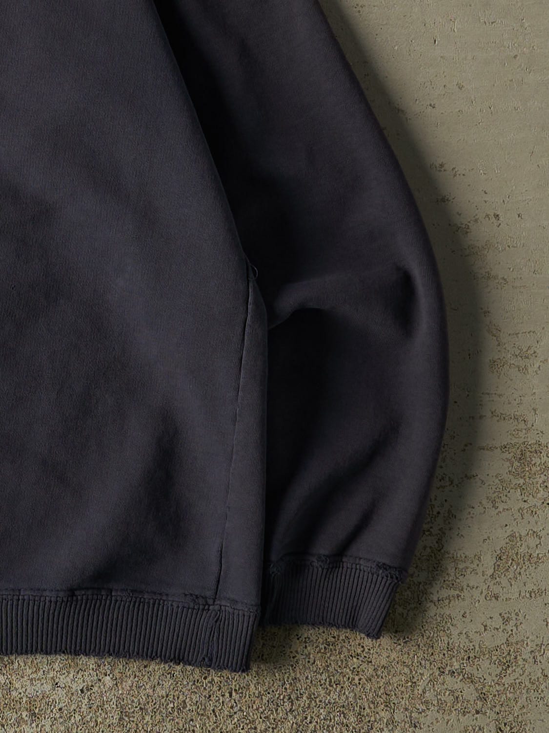 Vintage 90s Sun Faded Navy BUM Equipment Crewneck (XS/S)