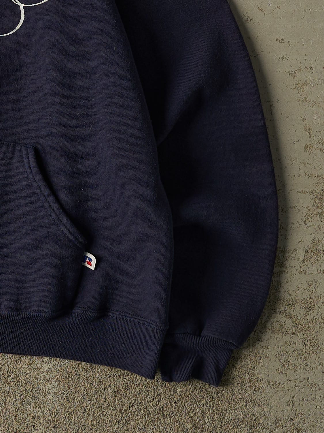 Vintage 80s Navy Blue Russell Athletic St. Michaels University Hoodie (S/M)