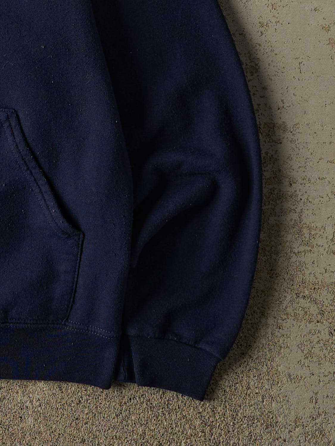 Vintage Y2K Navy Blue Western Hoodie (XS/S)