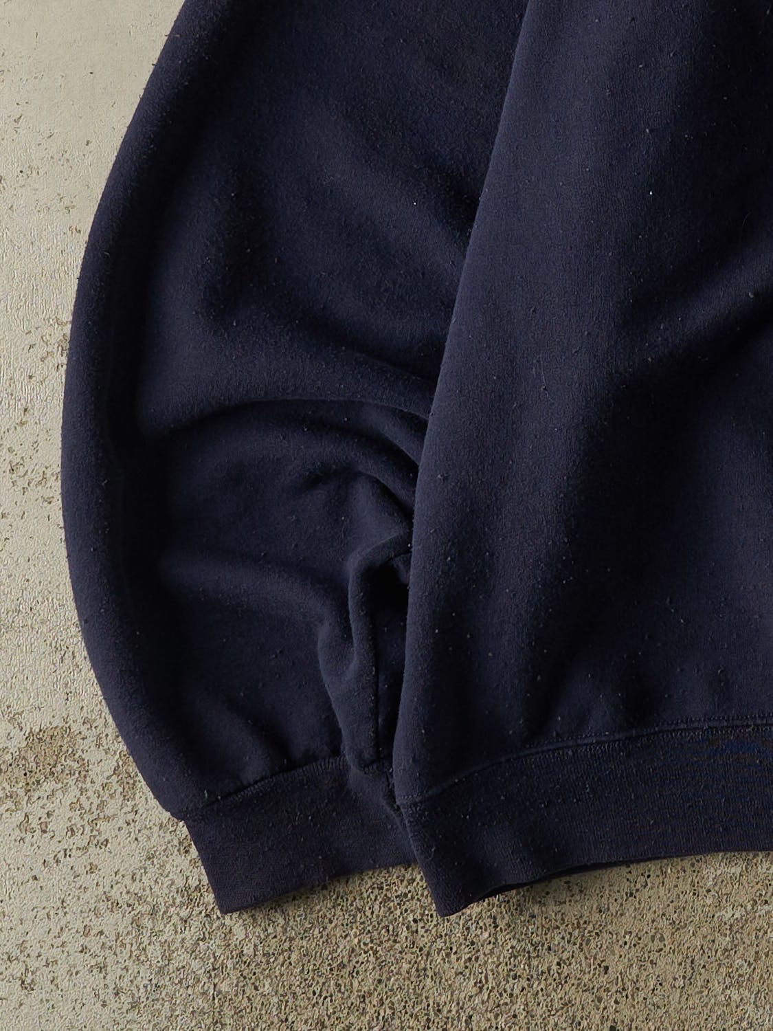 Vintage 90s Navy Blue Quarter Zip Blank Sweater (L/XL)