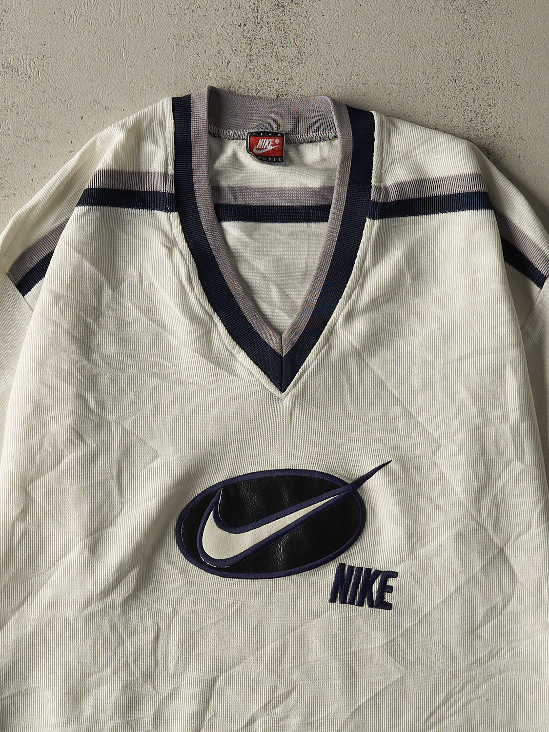 Vintage 90s White Nike Embroidered Jersey (L/XL)