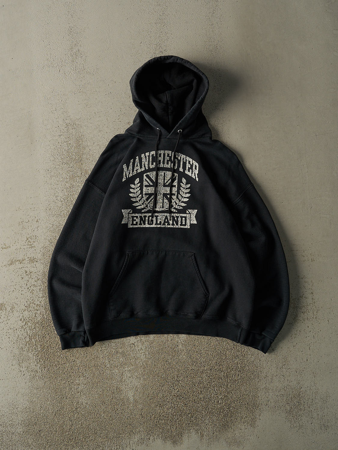 Vintage 90s Black Manchester England Hoodie (M)