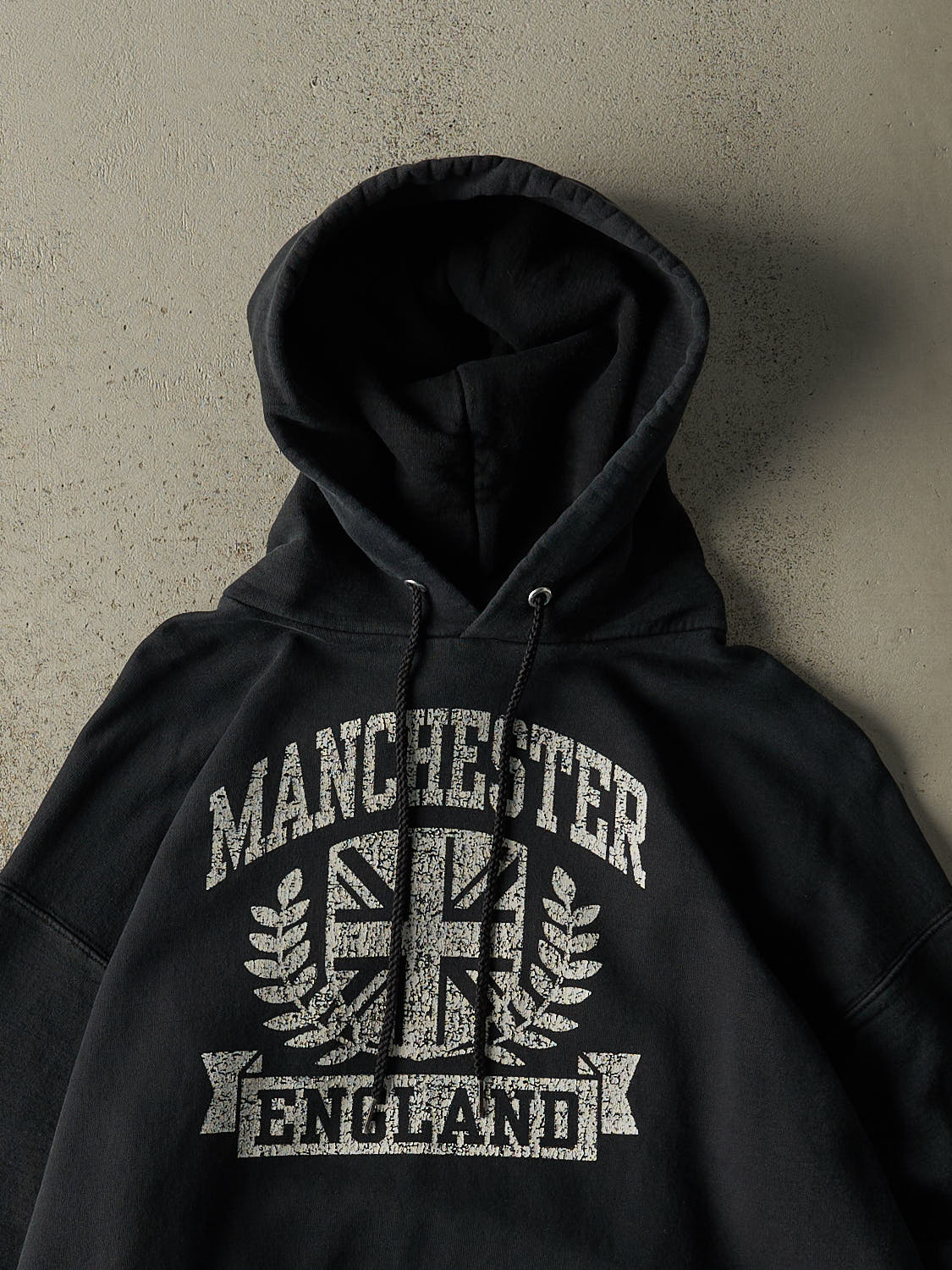 Vintage 90s Black Manchester England Hoodie (M)