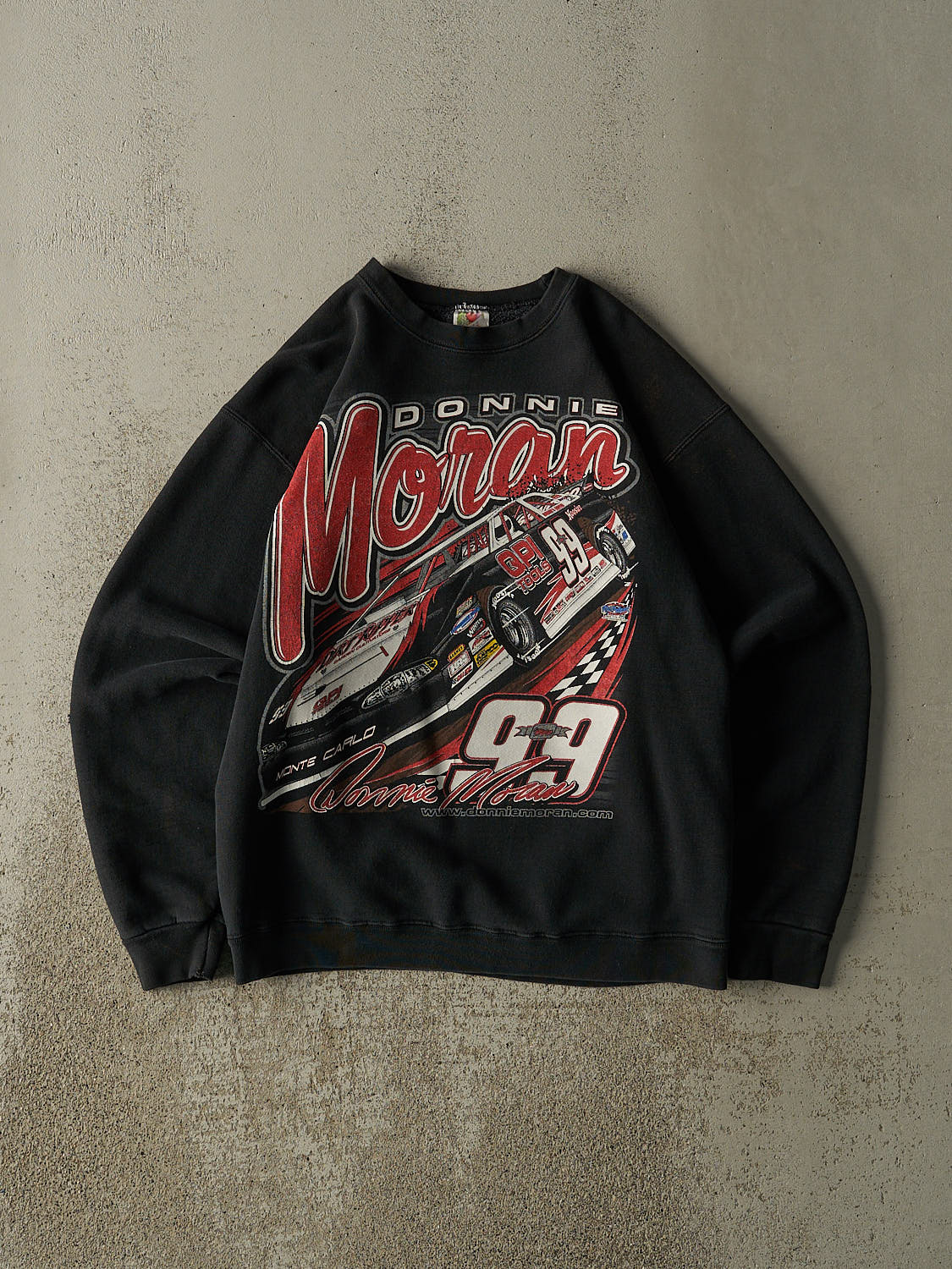 Vintage 90s Black Donnie Moran Racing Crewneck (M)