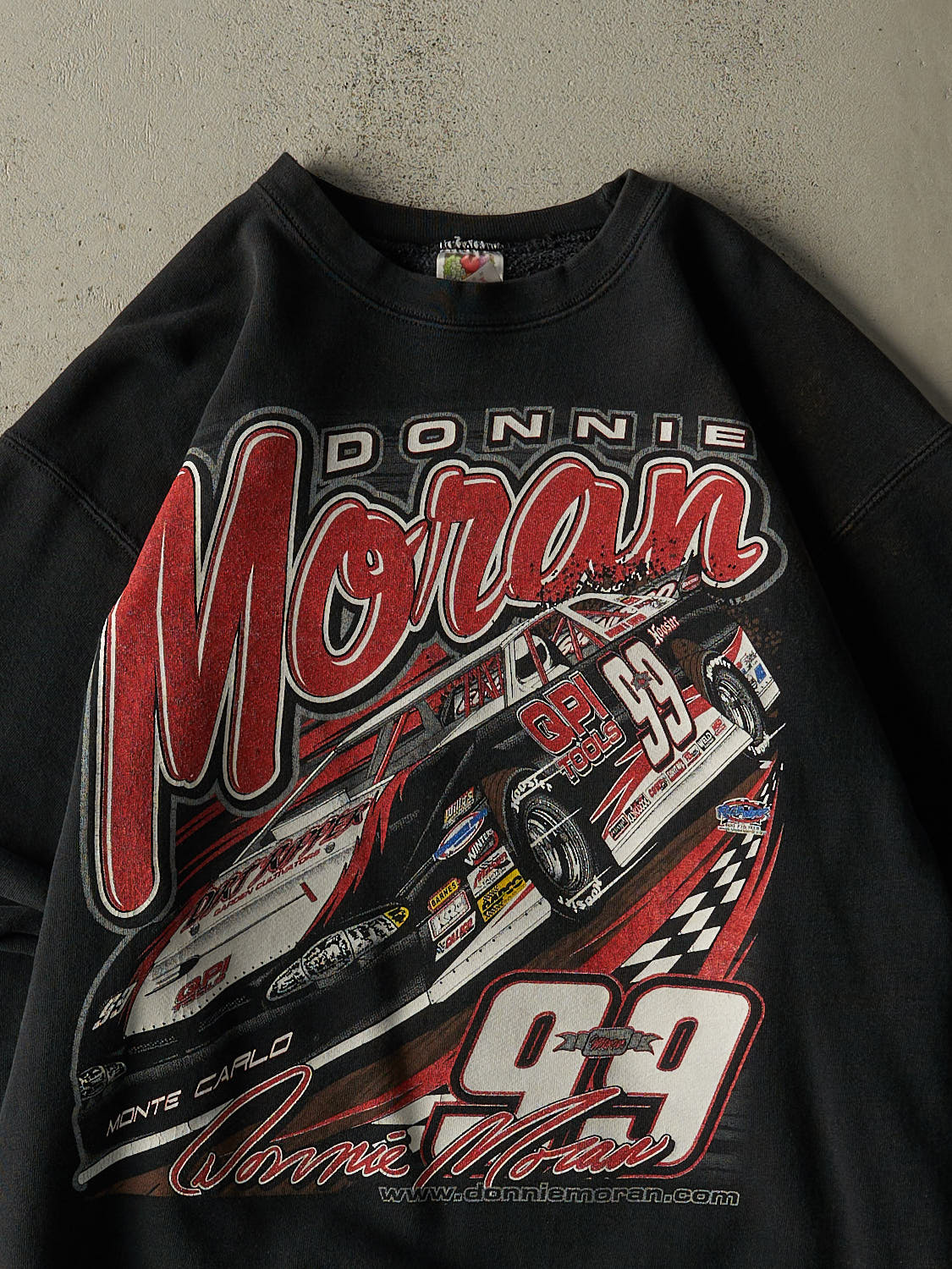 Vintage 90s Black Donnie Moran Racing Crewneck (M)