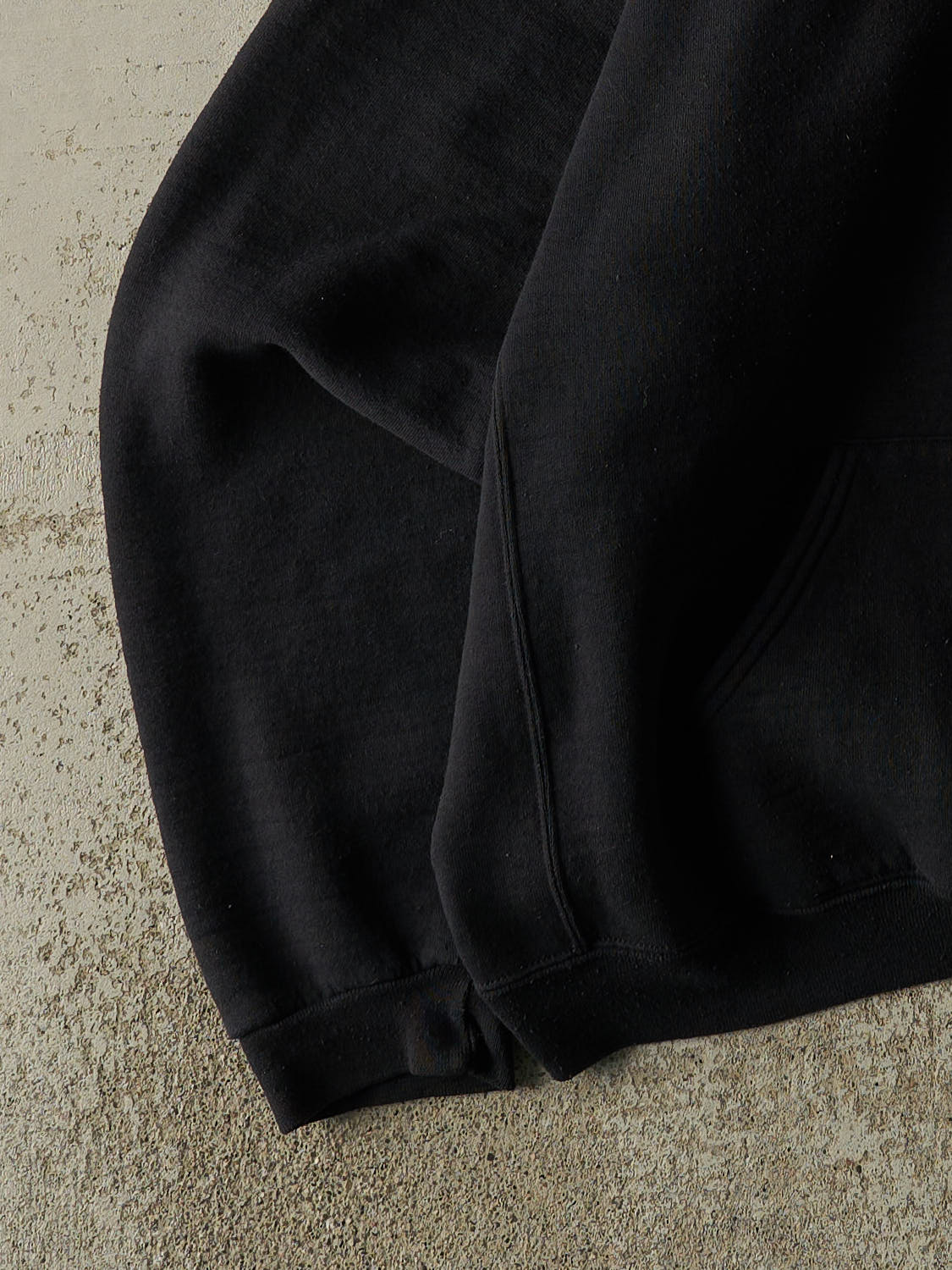 Vintage Y2K Black Russell Athletic Blank Hoodie (XL/XXL)