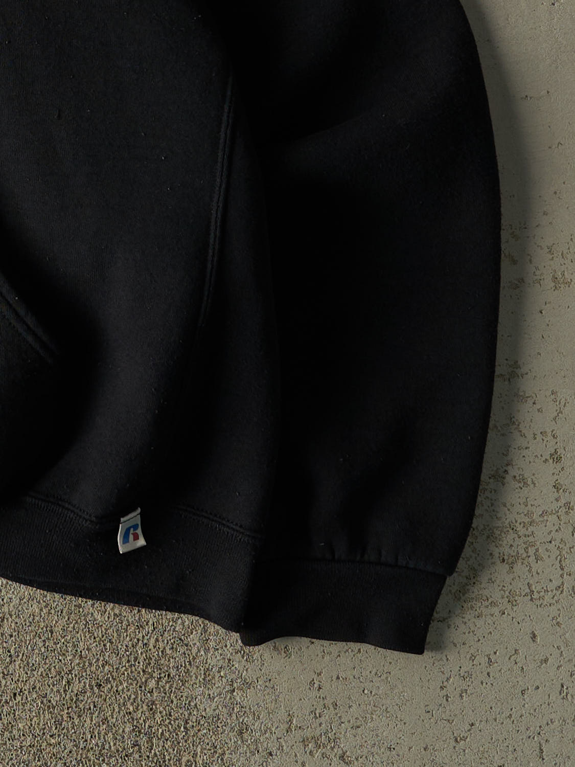 Vintage Y2K Black Russell Athletic Blank Hoodie (XL/XXL)