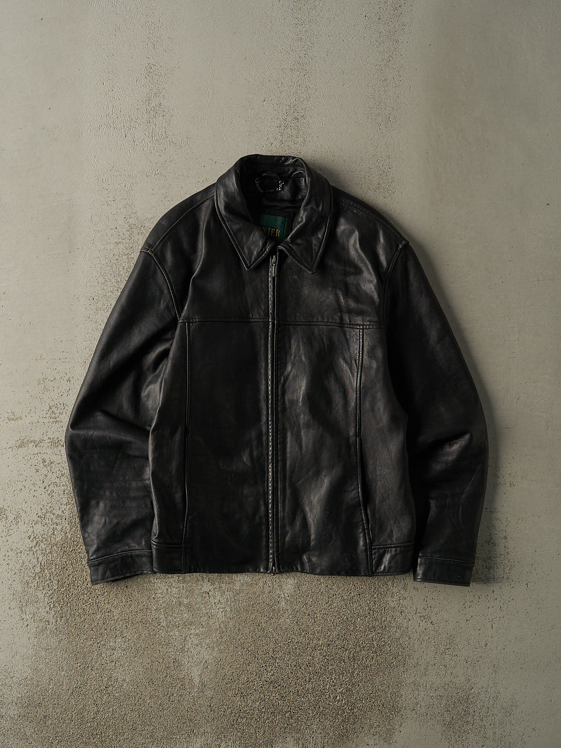 Vintage 90s Black Danier Soft Leather Jacket (L)