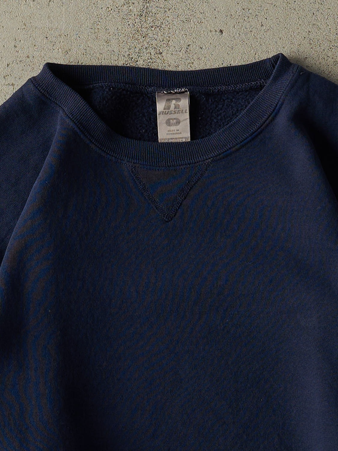 Vintage Y2K Navy Blue Russell Athletic Blank Crewneck (S/M)