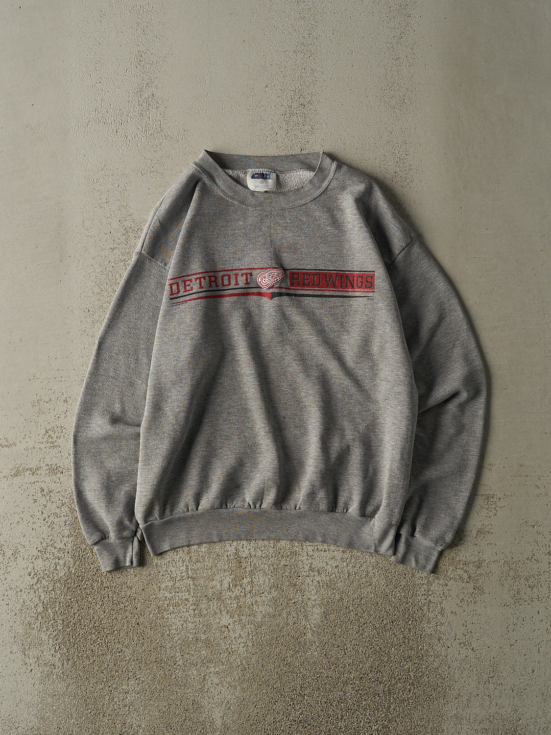 Vintage Y2K Grey Detroit Red Wings Crewneck (M/L)