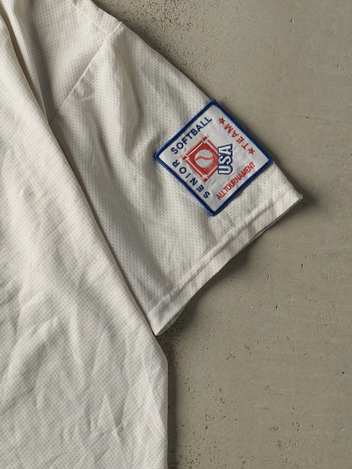 Vintage 90s White Top Gun Softball Boxy Jersey (S/M)