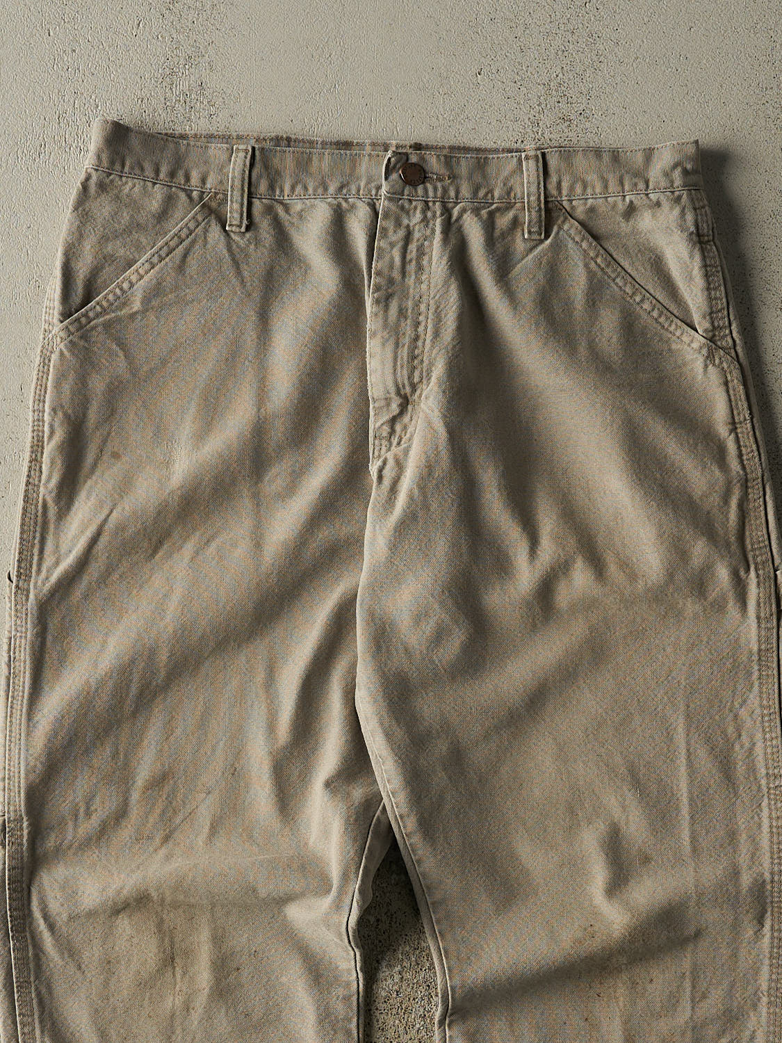 Vintage 90s Beige Rustler Carpenter Pants (34x29)