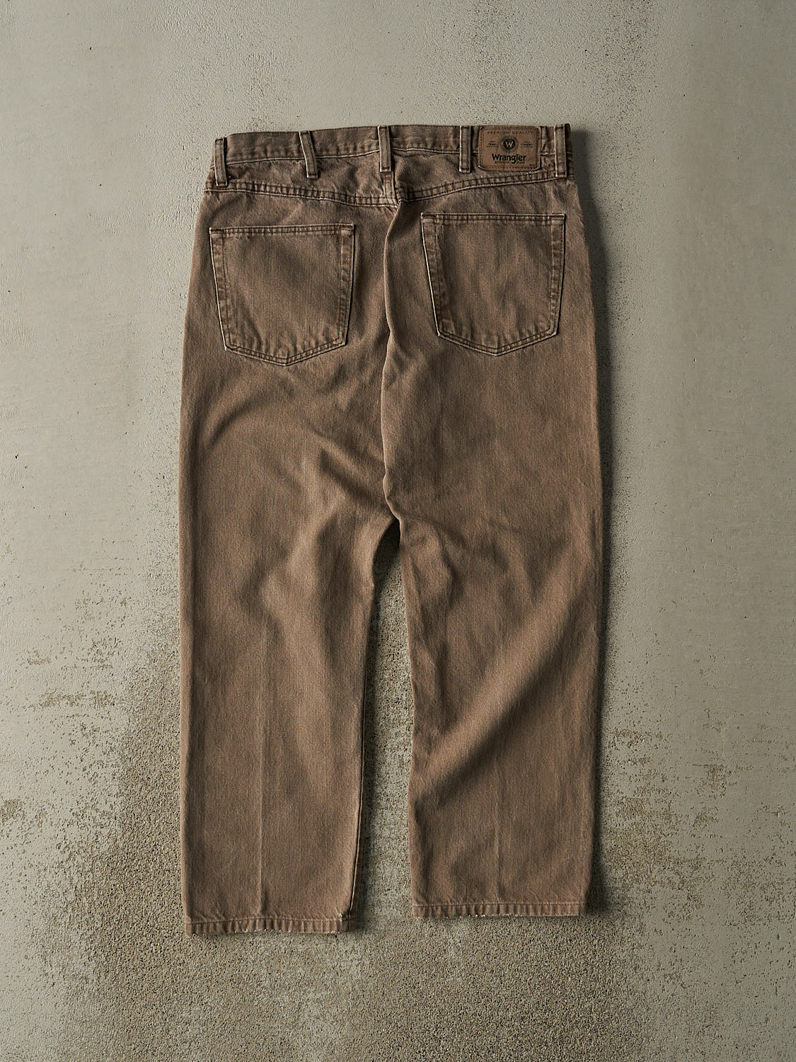 Vintage 90s Sun Faded Brown Wrangler Denim Pants (34x27)