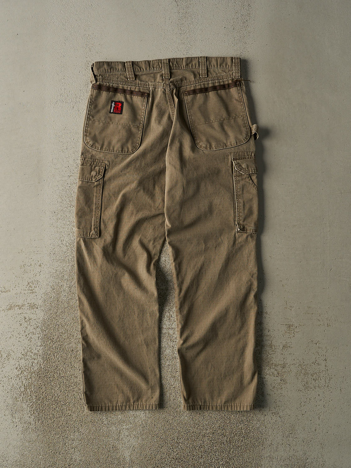 Vintage Y2K Green Wrangler Riggs Double Knee Utility Cargo Pants (34x30.5)