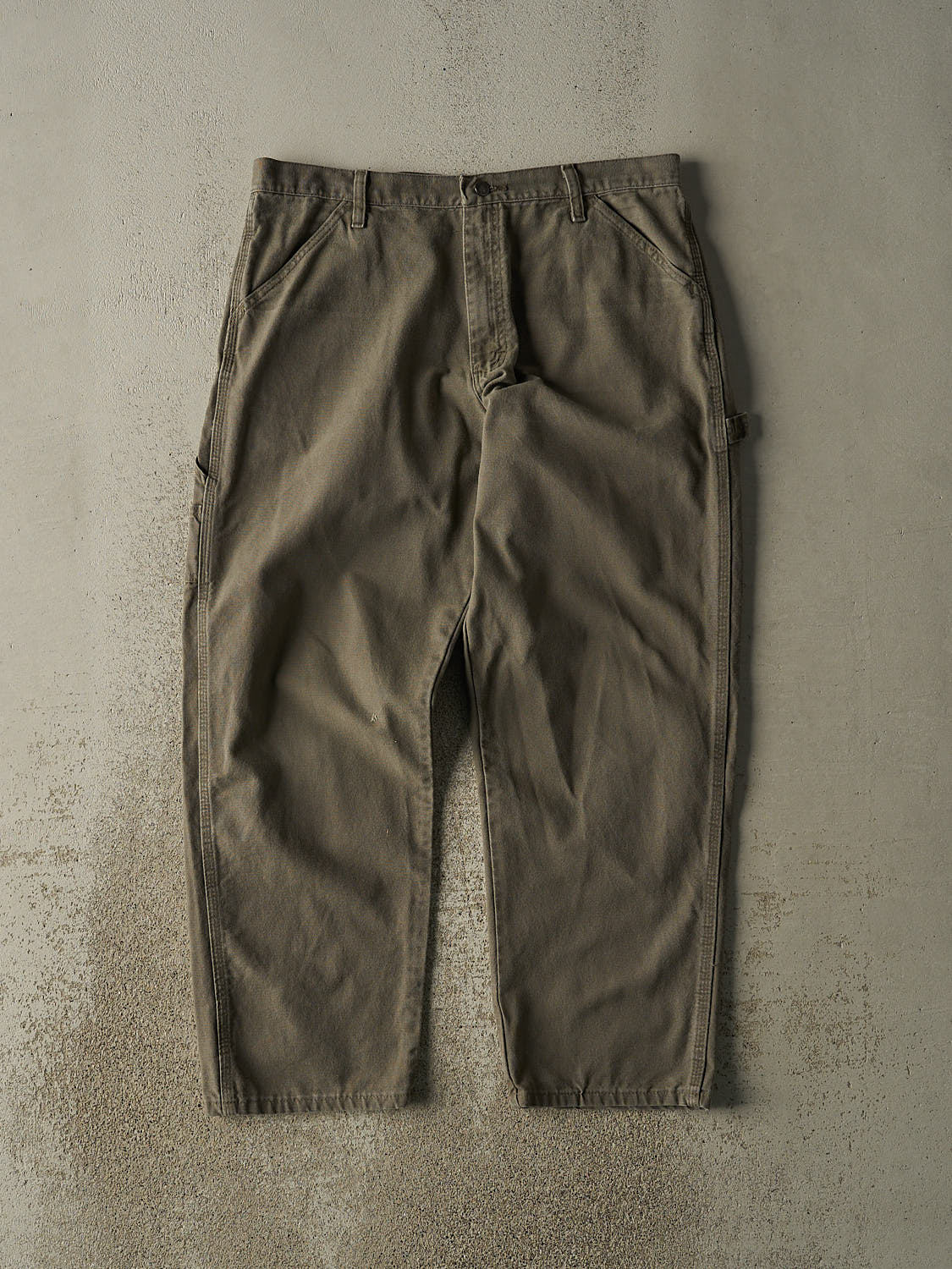 Vintage 90s Green Rustler Carpenter Pants (35x30)