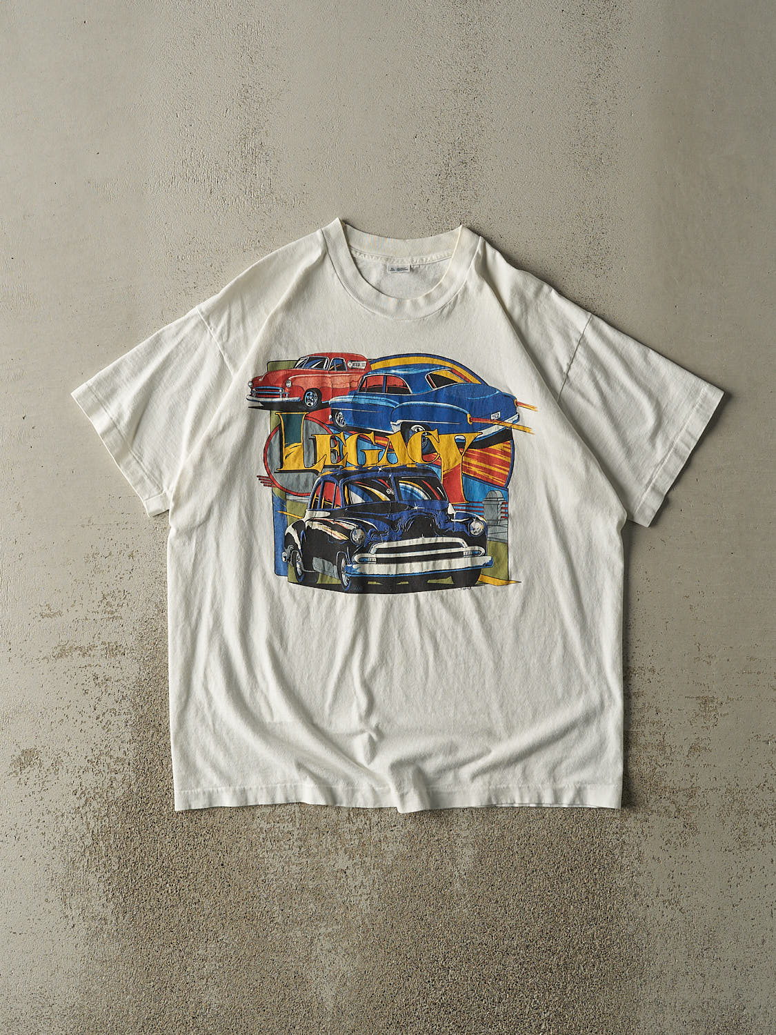 Vintage 95' White Legacy Car Tee (L/XL)
