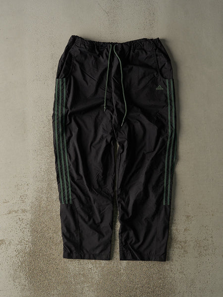 Vintage 90s Black Adidas Green Striped Track Pants (32x29.5) – Rebalance  Vintage