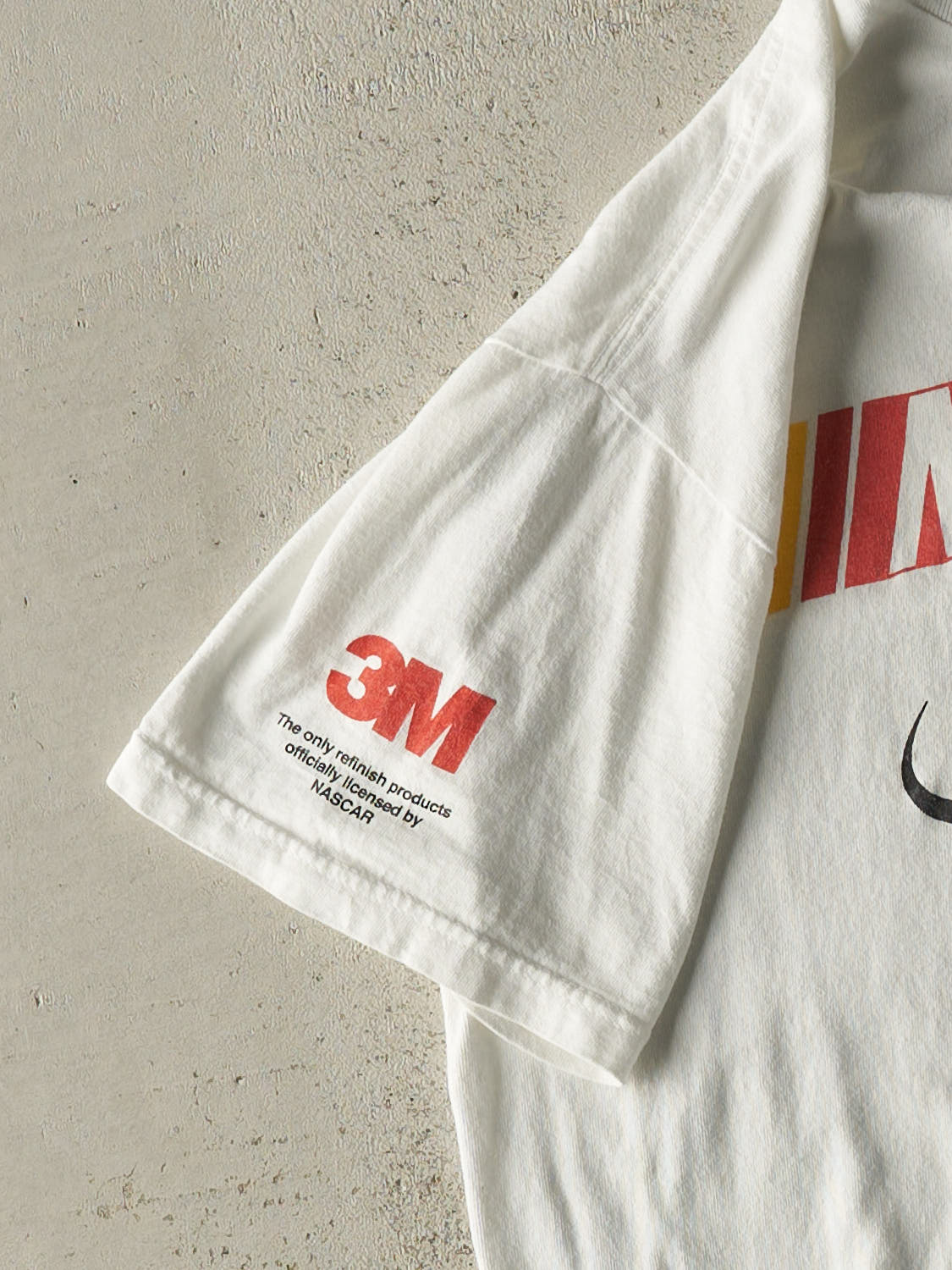 Vintage Y2K White Nascar Logo Tee (M/L)