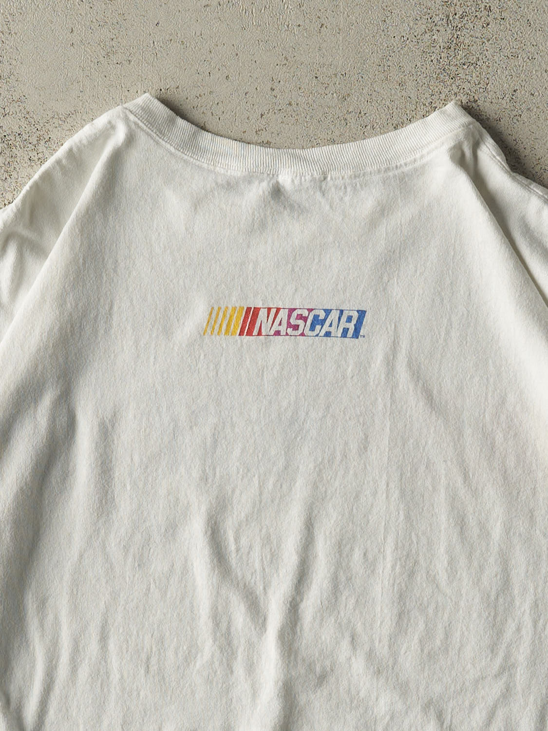 Vintage Y2K White Nascar Logo Tee (M/L)
