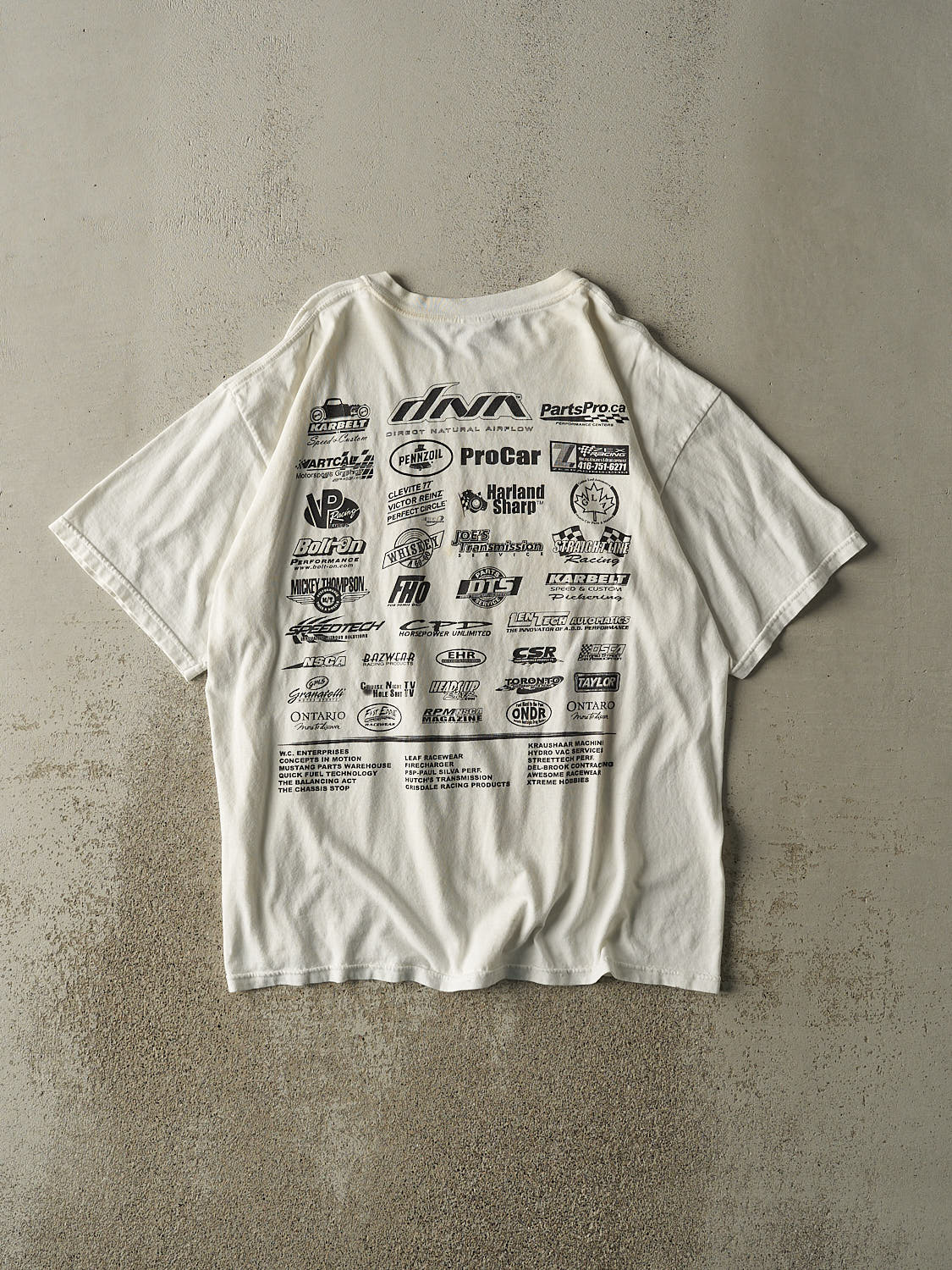 Vintage 05' White Racing Tee (XL/XXL)
