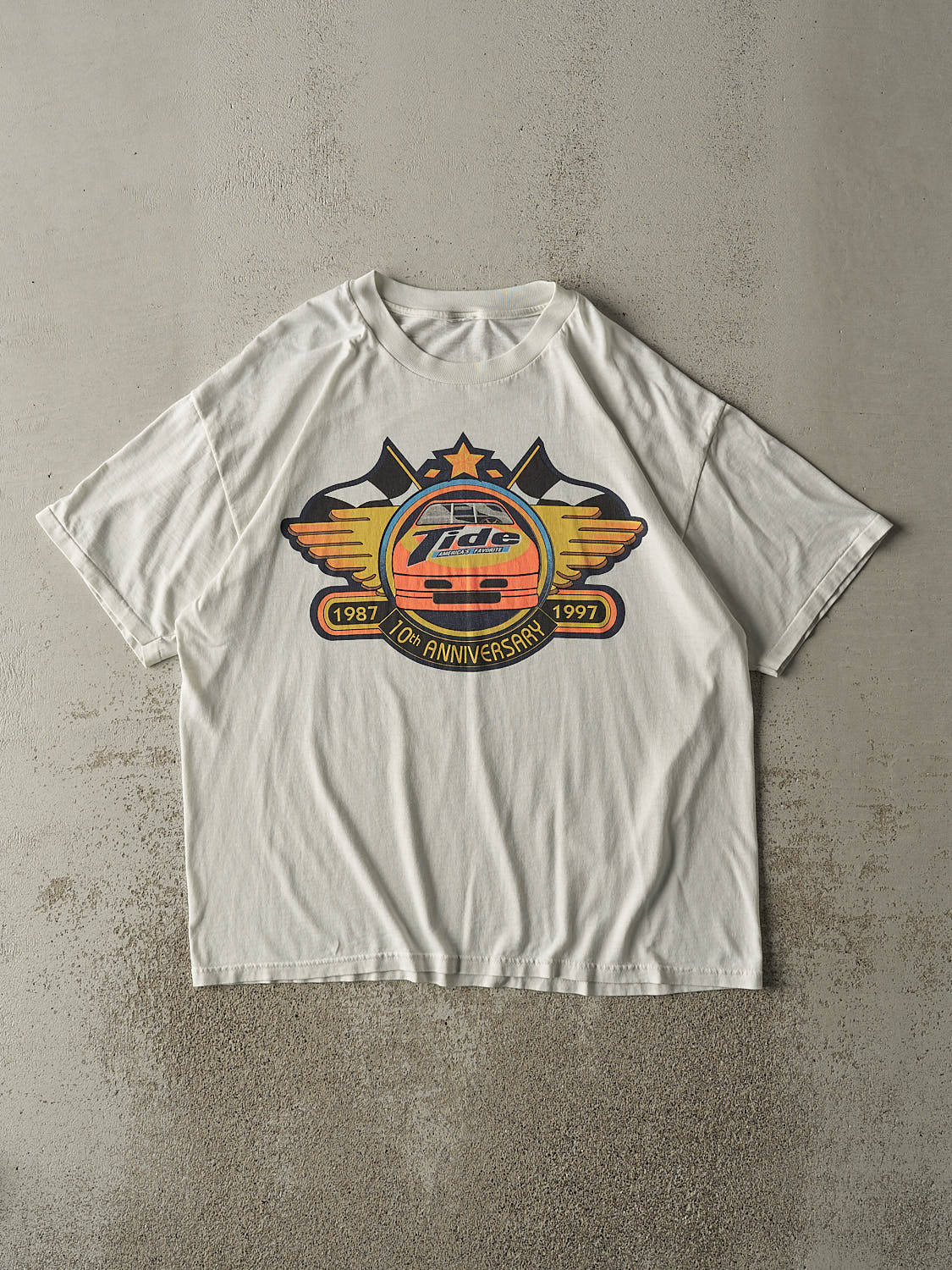 Vintage 97' White Tide Racing Single Stitch Tee (L/XL)