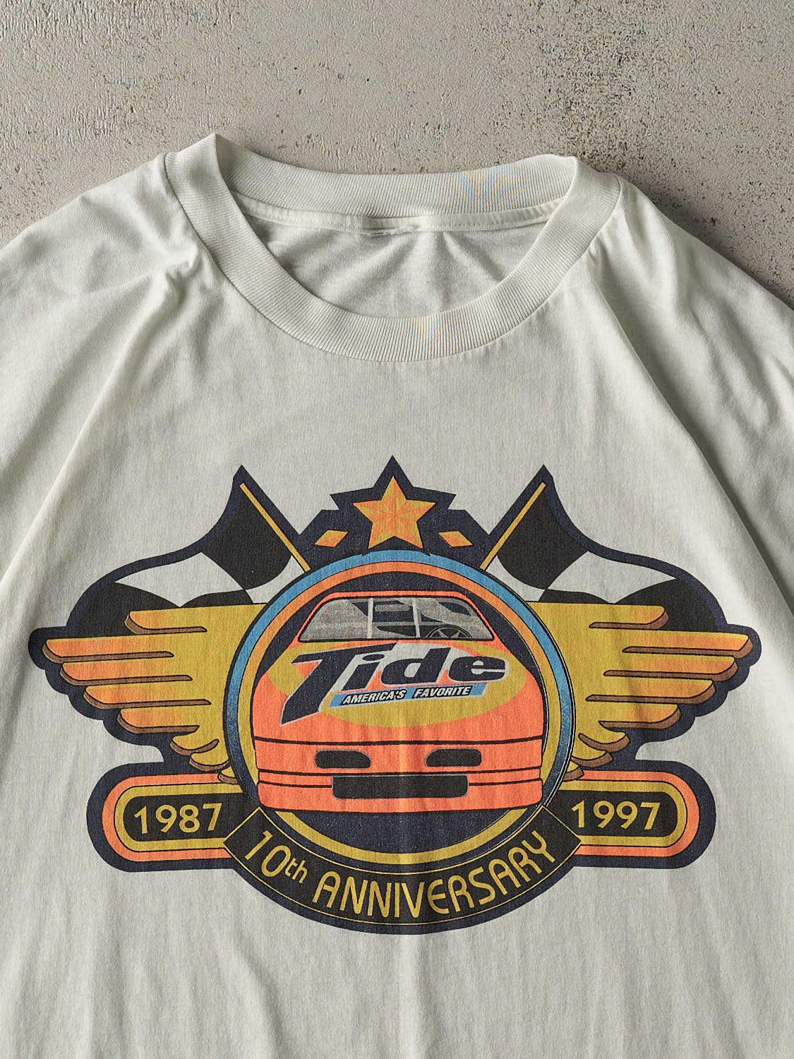 Vintage 97' White Tide Racing Single Stitch Tee (L/XL)