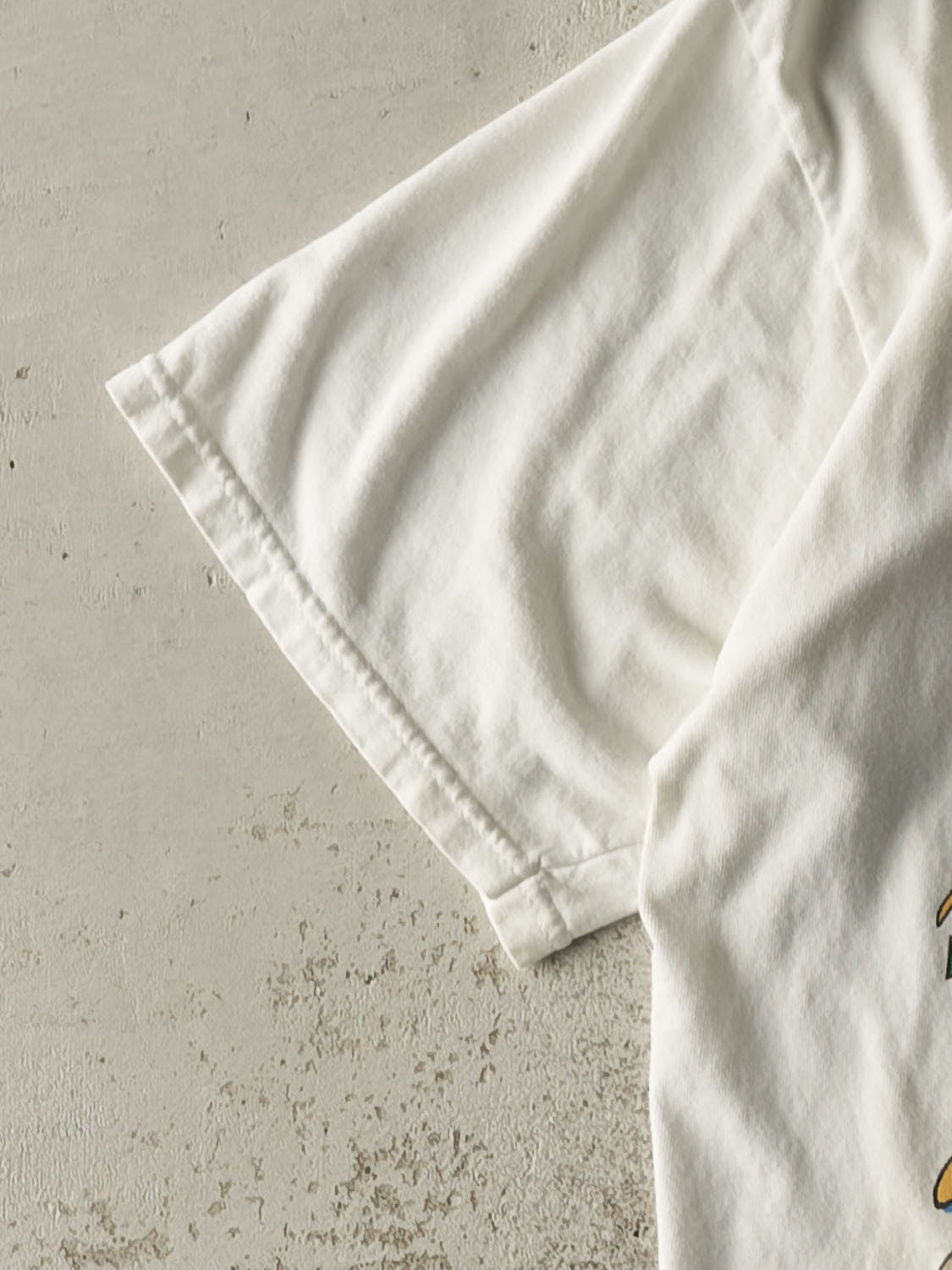 Vintage 02' White "Back To The Fifties" Racing Tee (L)