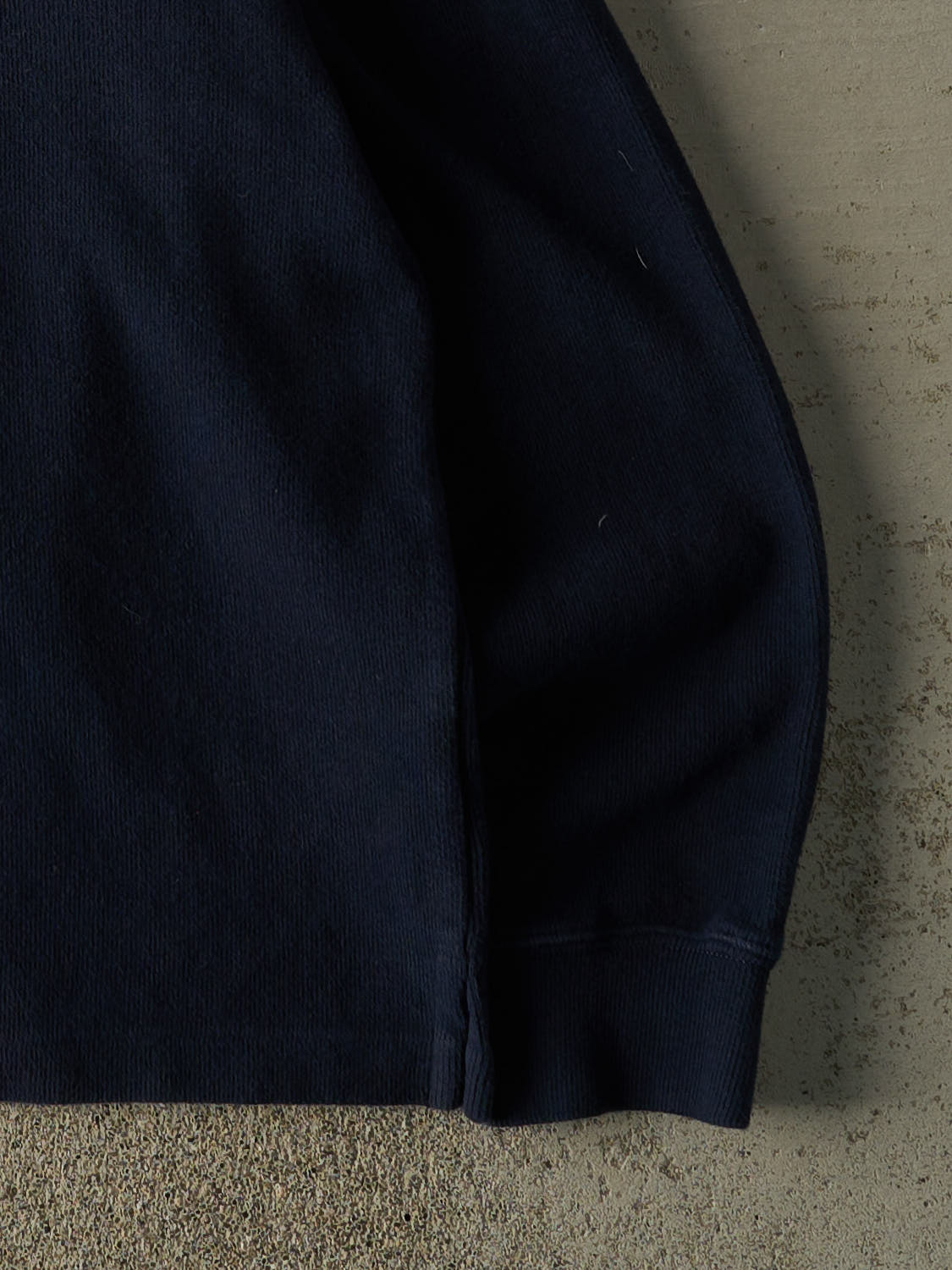 Vintage 90s Navy Blue Polo Ralph Lauren Embroidered Quarter Zip Knit (L)