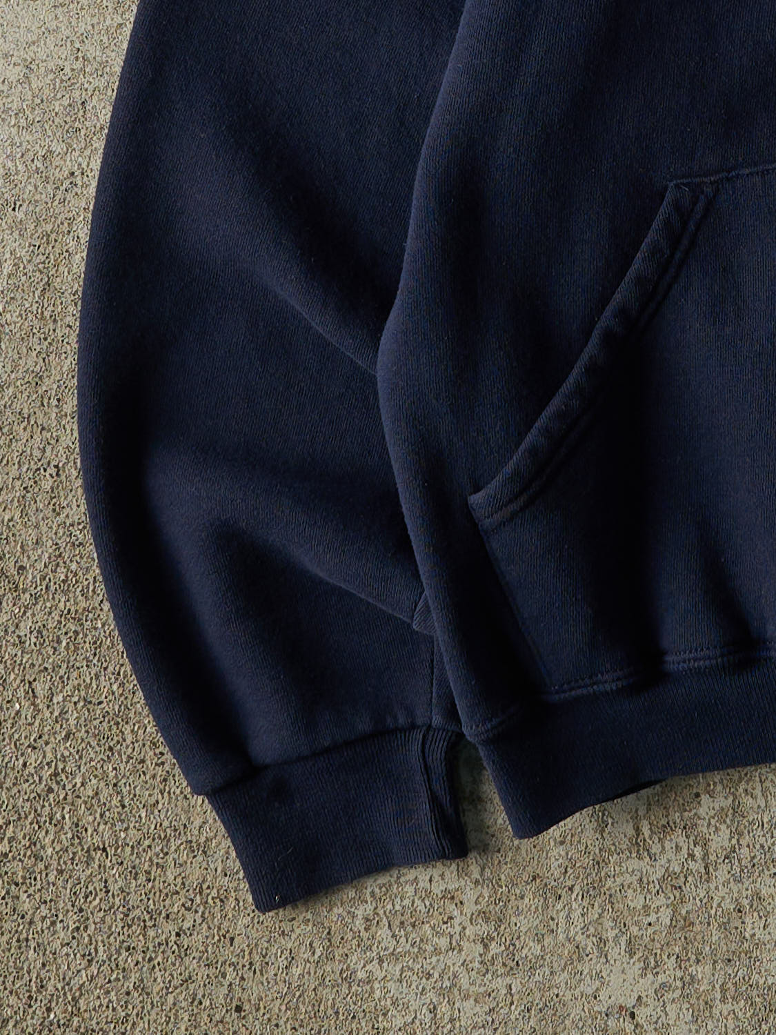 Vintage Y2K Navy Blue University of Western Ontario Embroidered Russell Athletic Hoodie (S)