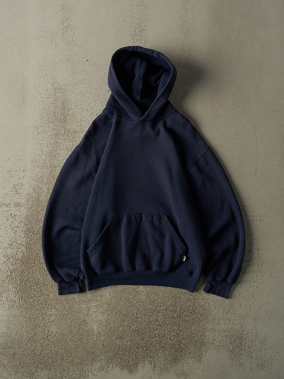 Vintage 90s Navy Blue Russell Athletic Blank Hoodie (S/M)