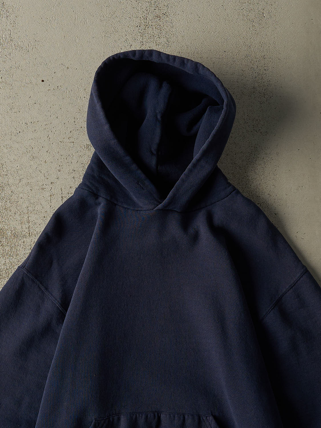 Vintage 90s Navy Blue Russell Athletic Blank Hoodie (S/M)