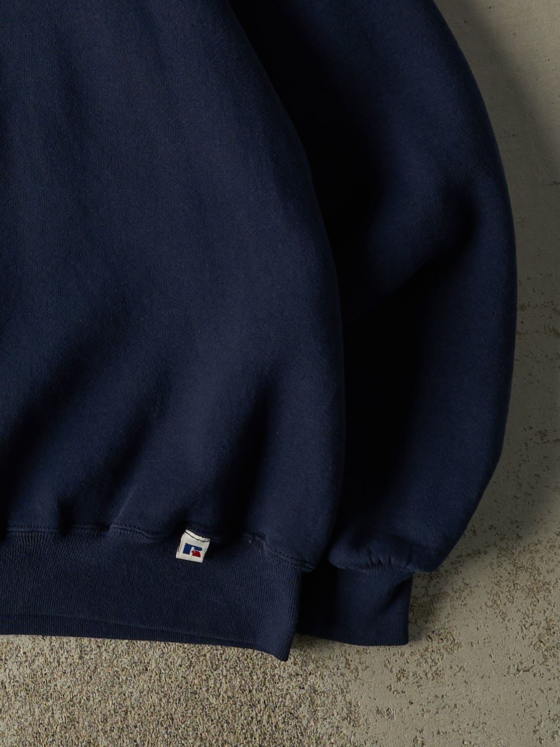 Vintage 90s Navy Blue Russell Athletic Blank Crewneck (L/XL)