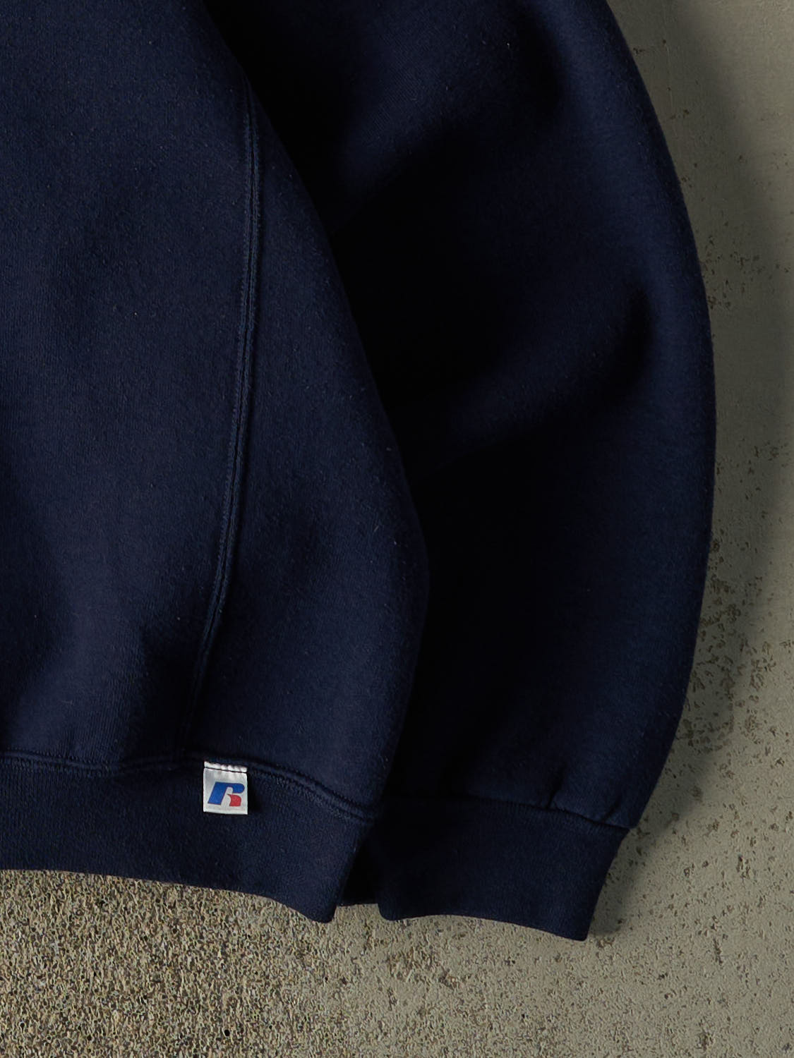 Vintage Y2K Navy Blue Russell Athletic Blank Crewneck (XXL)