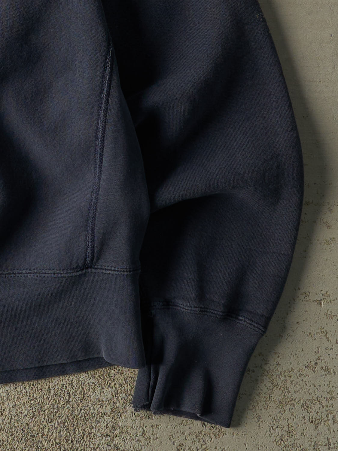 Vintage 90s Sun Faded Navy Davis College Crewneck (M)