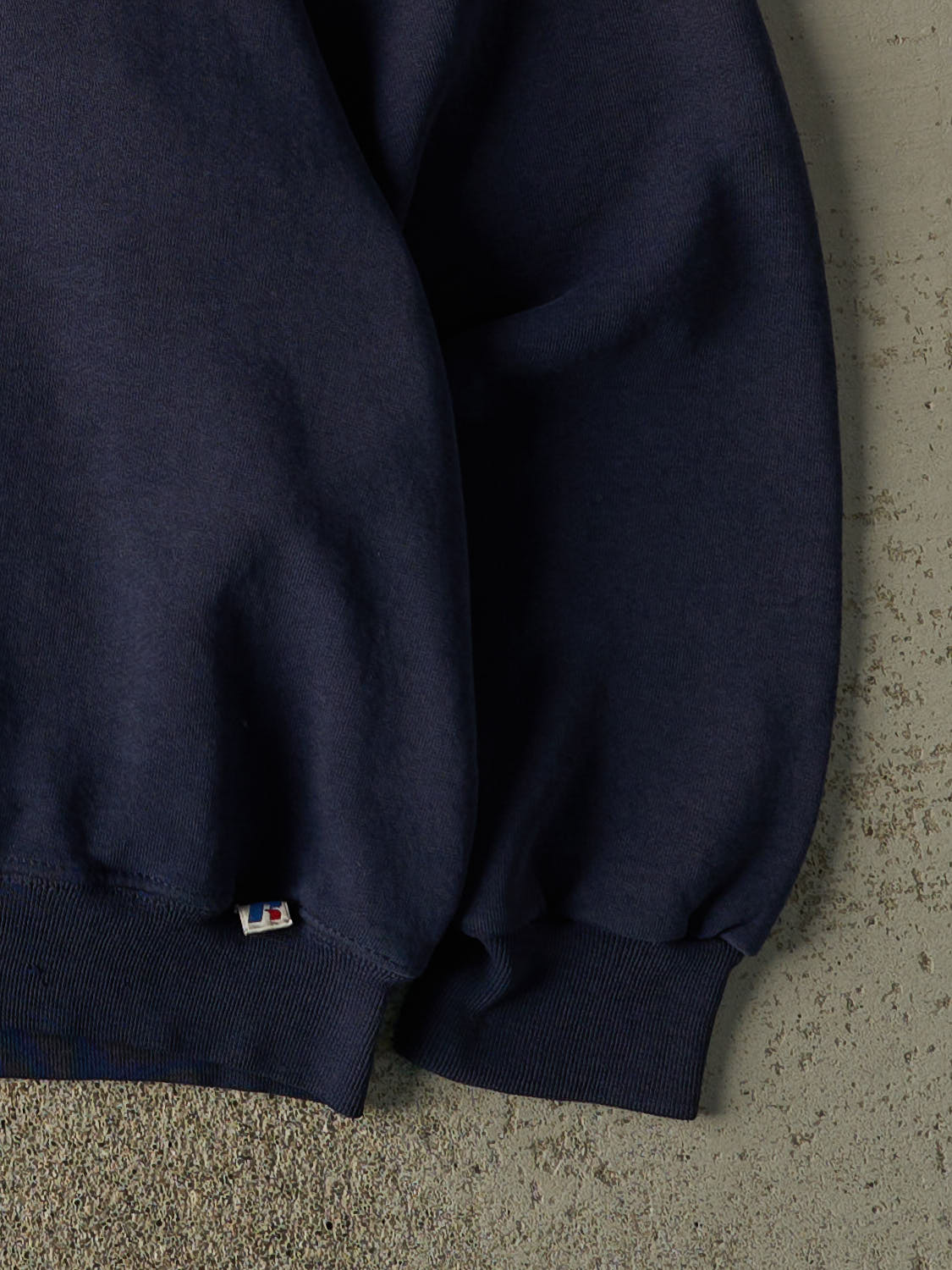 Vintage Y2K Navy Blue Russell Athletic Logo Crewneck (L)